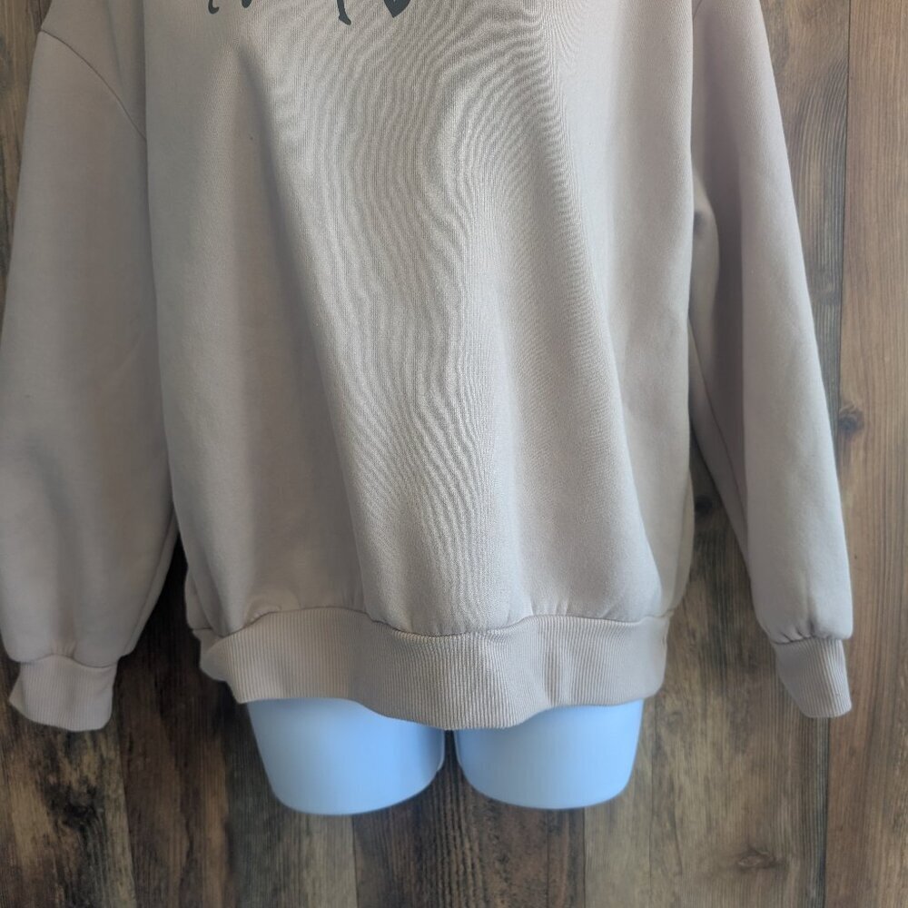 Shein Women's M Sweatshirt Tan "MAMA" - Picture 3 of 5